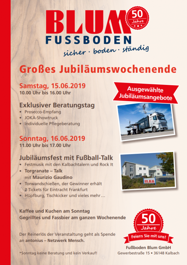 50 Jahre Fußboden Blum
